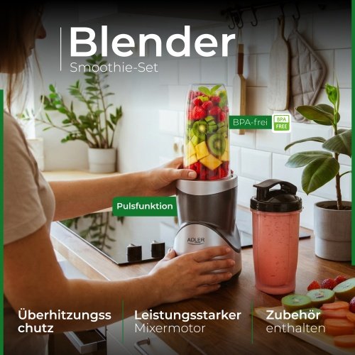 Adler blenderis smūtijiem komplekts