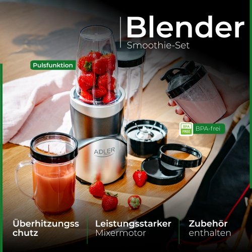 Adler blenderis smūtijiem komplekts