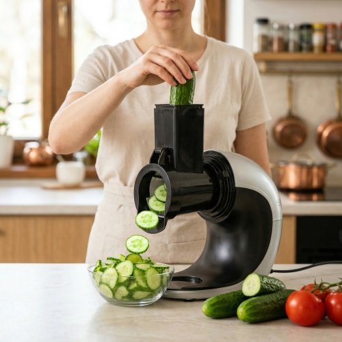 Slow-ātrums juicer 3/1 - Meat mincer, Juicer, Vegetable grater