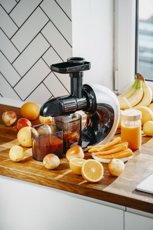 Slow-ātrums juicer 3/1 - Meat mincer, Juicer, Vegetable grater