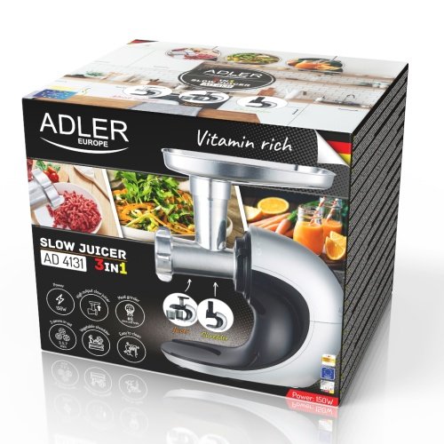 Slow-ātrums juicer 3/1 - Meat mincer, Juicer, Vegetable grater