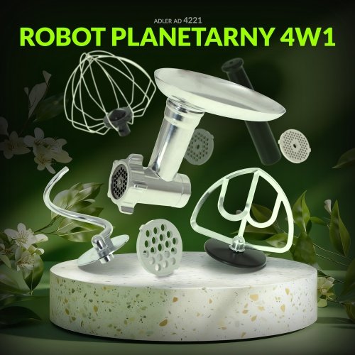 Planetārais virtuves kombains 2200W 7L