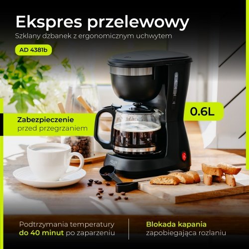 Pilienveida kafijas automāts 0.6l