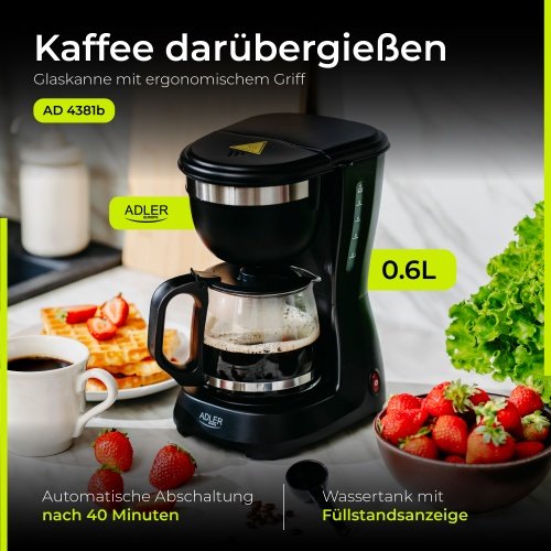Pilienveida kafijas automāts 0.6l