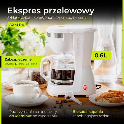 Pilienveida kafijas automāts 0.6l