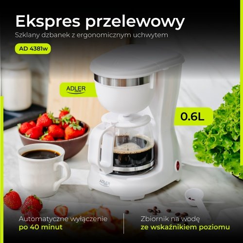 Pilienveida kafijas automāts 0.6l