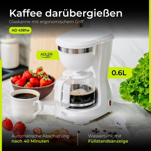 Pilienveida kafijas automāts 0.6l