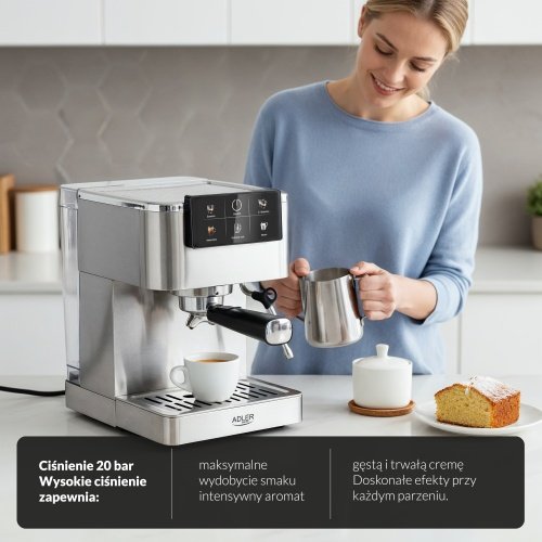 Espresso automāts 20-Bar | Thermoblock | PID | piena putotājs | 5-in-1 kafijas mašīna