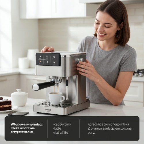 Espresso automāts 20-Bar | Thermoblock | PID | piena putotājs | 5-in-1 kafijas mašīna