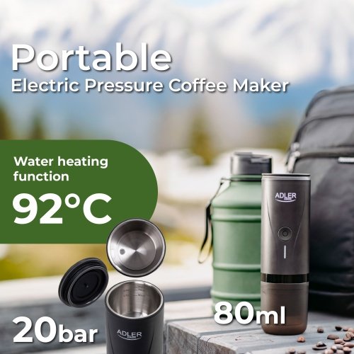 Portatīvs elektriskais spiediena kafijas automāts - USB - 20 bar