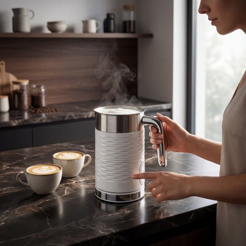 Piena putotājs balts - putotājs un sildītājs (latte un kapučino)