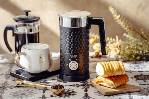 Piena putotājs melns - putotājs un sildītājs (latte un kapučino)
