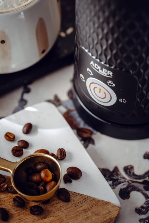 Piena putotājs melns - putotājs un sildītājs (latte un kapučino)