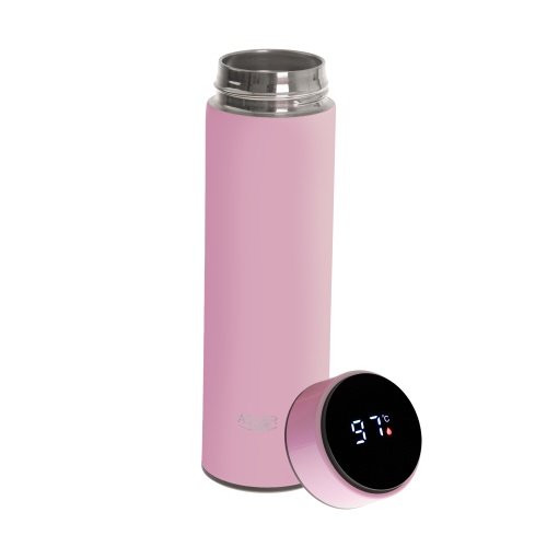 Termoskanna ar LED apgaismojumu, 473 ml, rozā