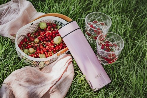 Termoskanna ar LED apgaismojumu, 473 ml, rozā