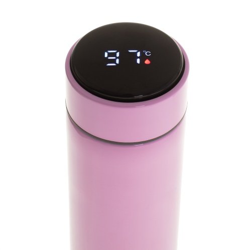 Termoskanna ar LED apgaismojumu, 473 ml, rozā