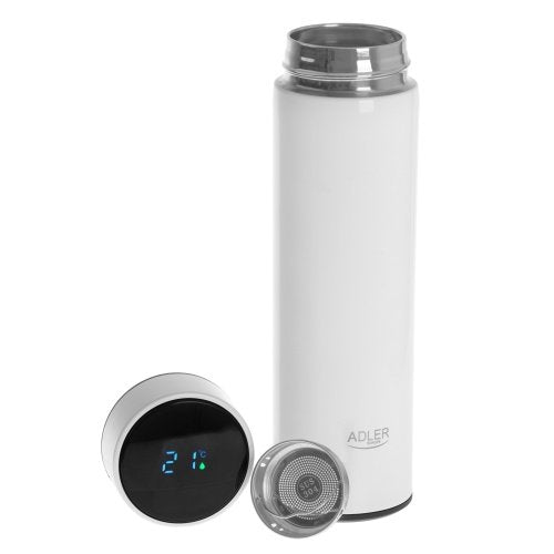Termoskanna ar LED apgaismojumu, 473 ml, balta