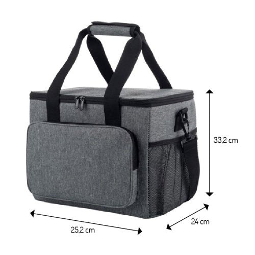 Termosoma 20 l, 5 mm bieza putu izolācija, ārējās kabatas, aizdare ar rāvējslēdzēju