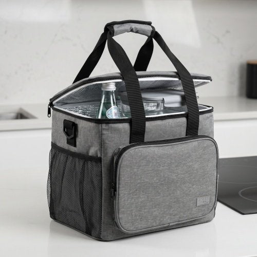 Termosoma 20 l, 5 mm bieza putu izolācija, ārējās kabatas, aizdare ar rāvējslēdzēju