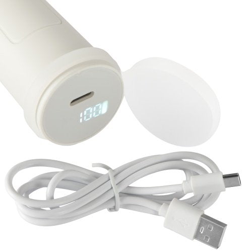Sildāma saldējuma karote, elektriska saldējuma karote ar LED displeju, USB-C, satvēruma sensoru, 70 °C, līdz 50 porcijām ar vienu uzlādi