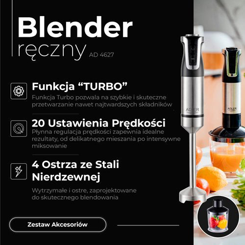 Adler blenderis Hand komplekts