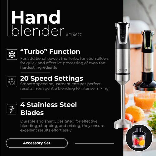 Adler blenderis Hand komplekts