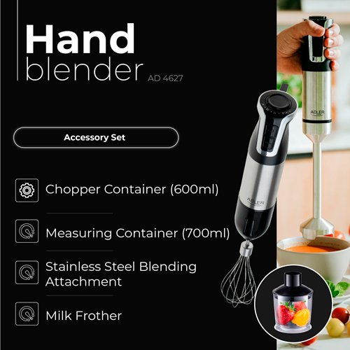 Adler blenderis Hand komplekts
