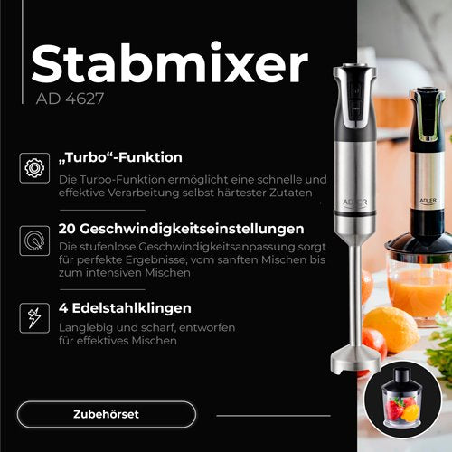 Adler blenderis Hand komplekts