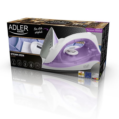 Adler gludeklis non-Stick soleplate 1600 W