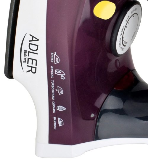 Adler gludeklis steel soleplate Max power 3000 W