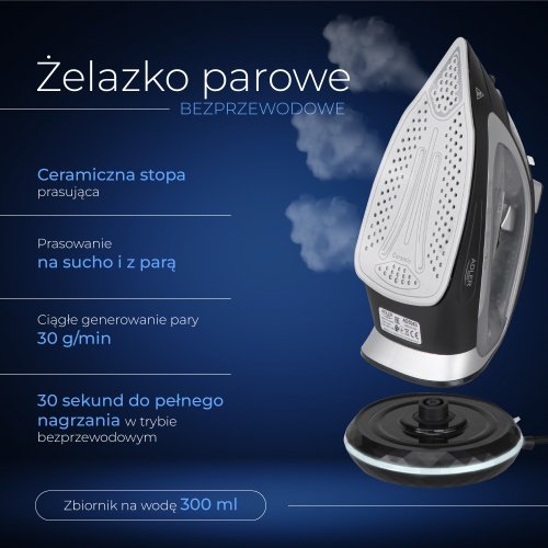 Bezvadu tvaika gludeklis