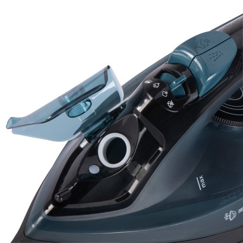 Tvaika gludeklis 2200 W, keramiskais gludināmais, tvaika impulsa režīms 110 g/min, nepārtraukta tvaika padeve 40 g/min, vertikālā gludināšana ar tvaiku, automātiskā izslēgšanās, pretpilēšanas sistēma, pretkaļķošanās sistēma, 320 ml ūdens tvertne
