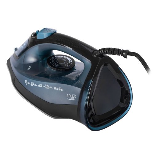 Tvaika gludeklis 2200 W, keramiskais gludināmais, tvaika impulsa režīms 110 g/min, nepārtraukta tvaika padeve 40 g/min, vertikālā gludināšana ar tvaiku, automātiskā izslēgšanās, pretpilēšanas sistēma, pretkaļķošanās sistēma, 320 ml ūdens tvertne
