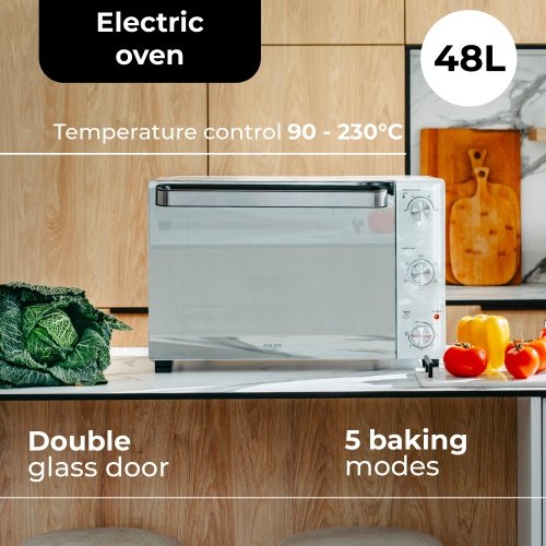 Elektriskais mini krāsns 48L