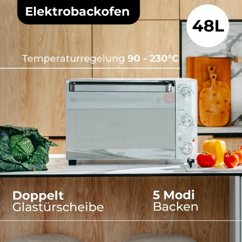 Elektriskais mini krāsns 48L