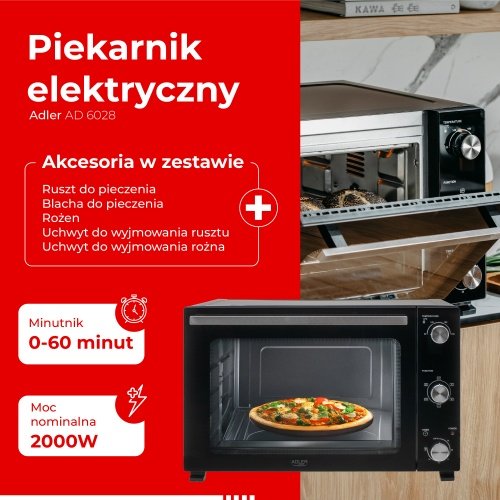 Elektriskais mini krāsns 60L