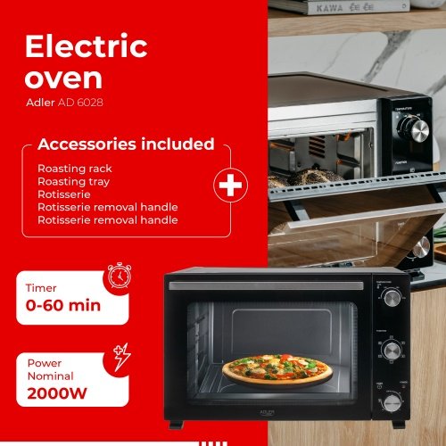 Elektriskais mini krāsns 60L