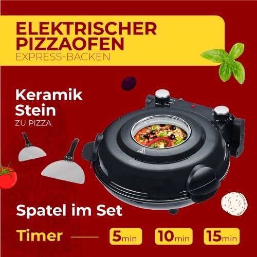 Elektriskais pizza mini krāsns