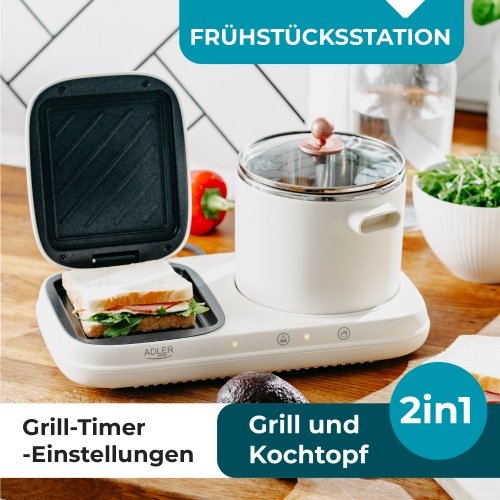 2-in-1 brokastu stacija