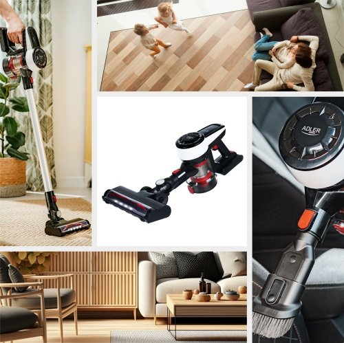 Adler putekļsūcējs bez maisa ar brushless motor tehnoloģija