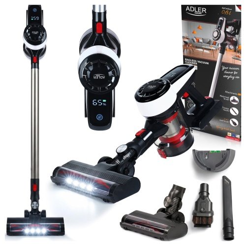 Adler putekļsūcējs bez maisa ar brushless motor tehnoloģija