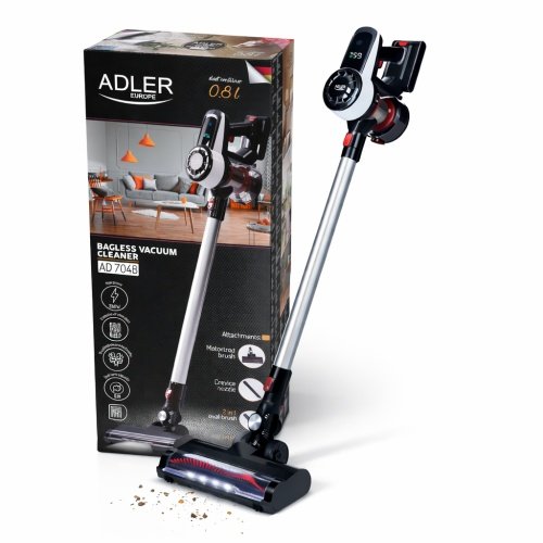 Adler putekļsūcējs bez maisa ar brushless motor tehnoloģija