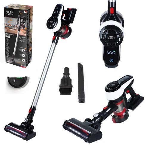 Adler putekļsūcējs bez maisa ar brushless motor tehnoloģija