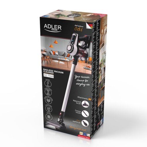 Adler putekļsūcējs bez maisa ar brushless motor tehnoloģija