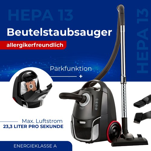 Alerģijai draudzīgs maisiņveida putekļsūcējs Classic AD 7054