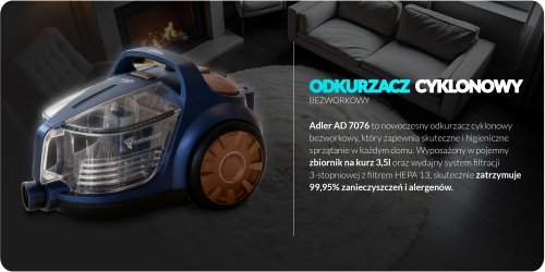 Ciklona putekļsūcējs 3,5 l | Jauda 3000 W | HEPA 13 filtrs