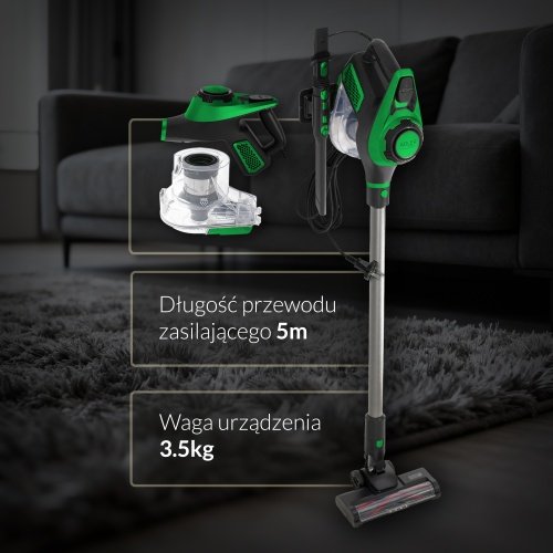 Putekļsūcējs ar elektrisku suku | 15,000 Pa jauda | HEPA 13 filtrs