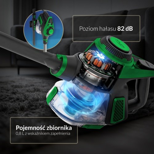 Putekļsūcējs ar elektrisku suku | 15,000 Pa jauda | HEPA 13 filtrs