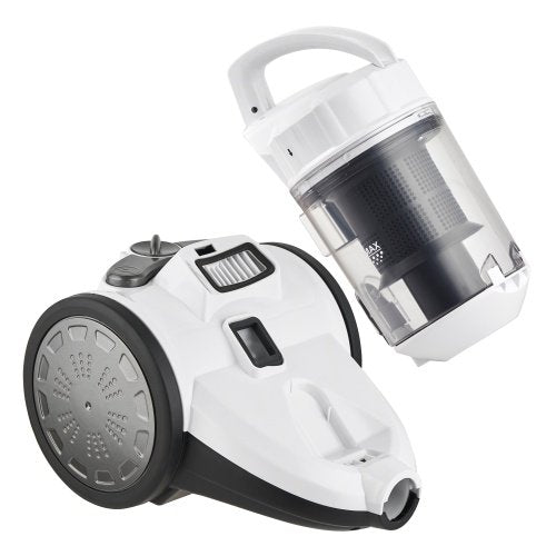 Cikloniskais putekļsūcējs, 16 000 Pa, HEPA H13, 3 pakāpju filtrēšana, 1,5 l putekļu tvertne, jaudas regulēšana, 69 dB, teleskopiskais stienis, 2-in-1 suka