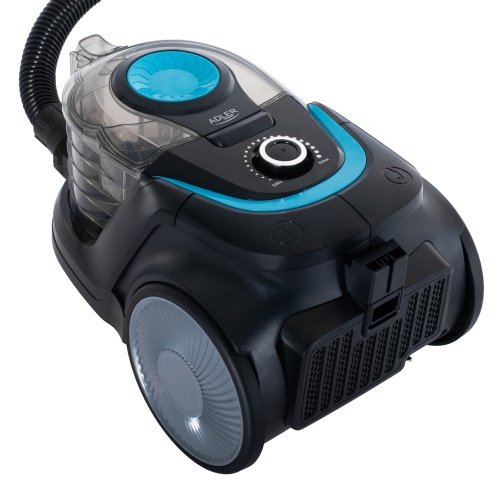 Cikloniskais putekļsūcējs bez maisiņa, 800 W, 17 500 Pa sūkšanas jauda, HEPA 13 filtrs, 3 l putekļu tvertne, turbo suka, parketa suka, 8,5 m darbības rādiuss